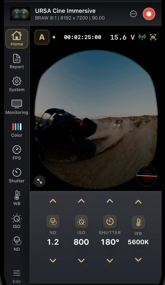 Live control deck with immersive preview