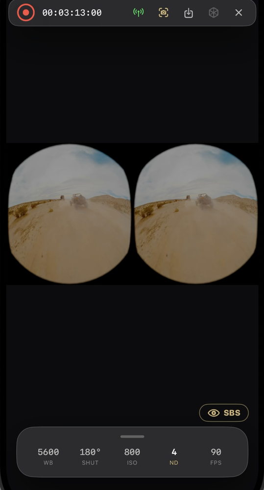 Stereo twin-aperture 3D immersive preview